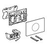Geberit White + Gloss Chrome Touchless Automatic Flush for Sigma Cistern