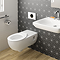 Geberit Sigma10 White + Gold Touchless Automatic Flush for UP320 Cistern