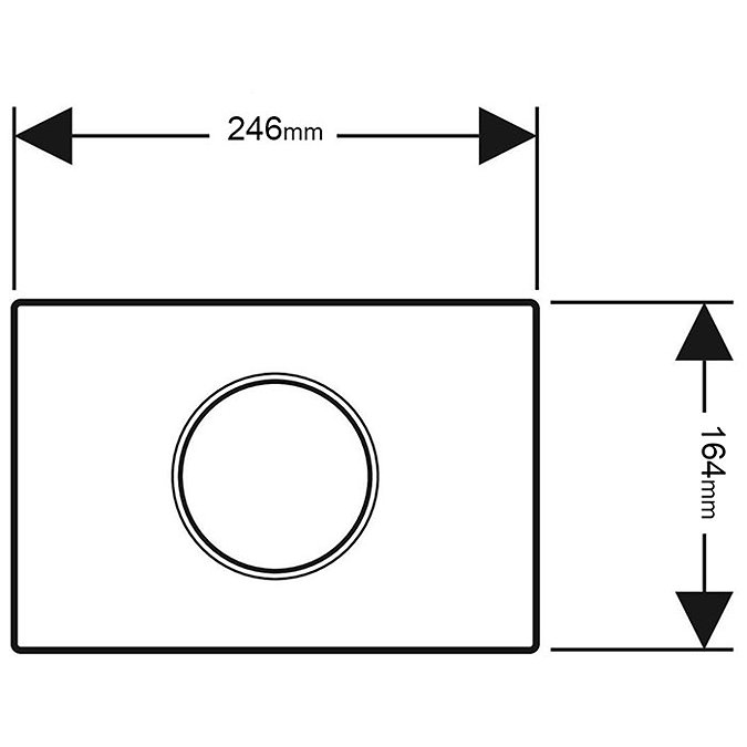 Geberit Sigma10 White + Matt Chrome Touchless Automatic Flush for UP320 Cistern  Feature Large Image