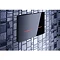 Geberit - Touchless Dual Flush for UP720 Cistern - Sigma80 - Smoked Glass Reflective Profile Large