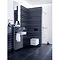 Geberit - Touchless Dual Flush for UP720 Cistern - Sigma80 - Smoked Glass Reflective Standard Large