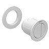Geberit Type 01 Pneumatic Dual Flush Button for Concealed Cisterns - White Alpine - 116.050.11.1  Profile Large Image