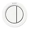 Geberit Type 01 Pneumatic Dual Flush Button for Concealed Cisterns - White Alpine - 116.050.11.1 Lar