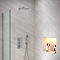 Genaro White Stone Effect Wall & Floor Tiles - 315 x 615mm