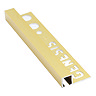 Genesis 10 x 12mm Bright Brass Aluminium Square Tile Trim
