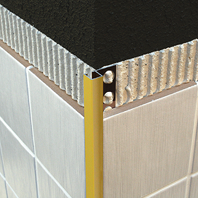 Genesis 10 x 12mm Bright Brass Aluminium Square Tile Trim