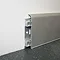 Genesis 10 x 70mm Matt Silver Aluminium Clip On Skirting Large Image