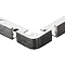 Genesis 10mm Bright Silver Aluminium External Corners (2 Pack)  Profile Large Image
