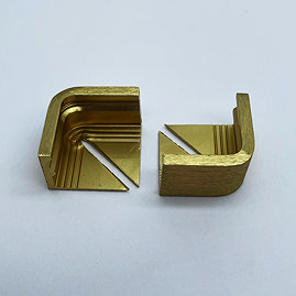 Genesis 10mm Brushed Brass Aluminium External Corners (2 Pack)