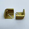 Genesis 10mm Brushed Brass Aluminium External Corners (2 Pack)