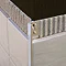 Genesis 10mm Brushed Copper Aluminium Straight Edge Tile Trim Feature Large Image