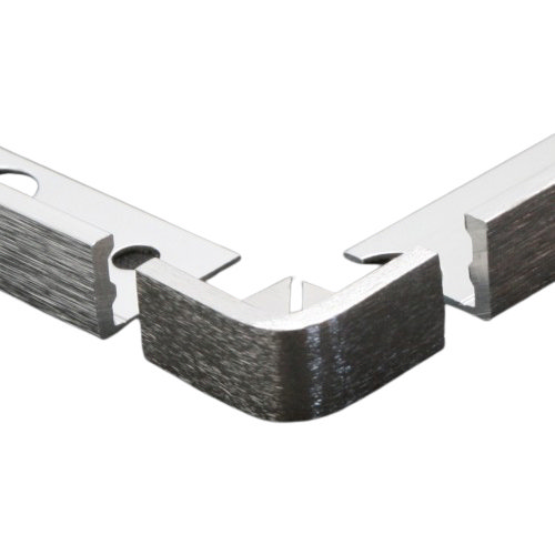 Genesis 10mm Matt Silver Aluminium External Corners (2 Pack)  Profile Large Image