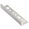 Genesis 10mm Nickel Aluminium Straight Edge Tile Trim Large Image