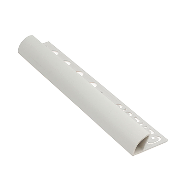 Genesis 10mm Soft Grey PVC Round Edge Regular Tile Trim  Profile Large Image