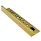 Genesis 10mm Bright Finish Solid Brass Straight Edge Tile Trim Large Image