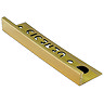 Genesis 12mm Bright Finish Solid Brass Straight Edge Tile Trim