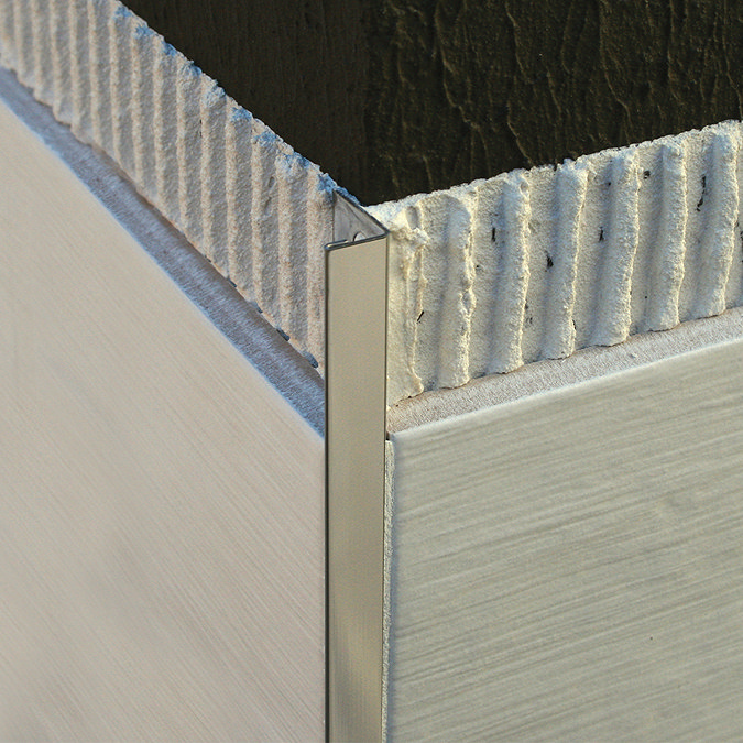 Genesis 12mm Copper Stainless Steel Straight Edge Tile Trim Feature Large Image