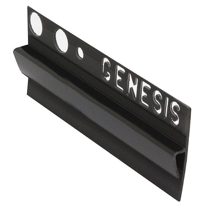Genesis 15 x 8mm Black PVC Vinyl to Tile Trim Large Image