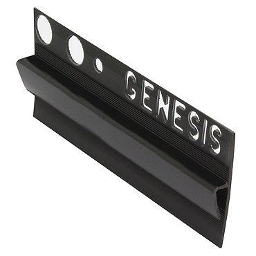 Genesis 15 x 8mm Black PVC Vinyl to Tile Trim  Profile Large Image