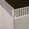 Genesis 15mm White Aluminium Straight Edge Tile Trim  Feature Large Image