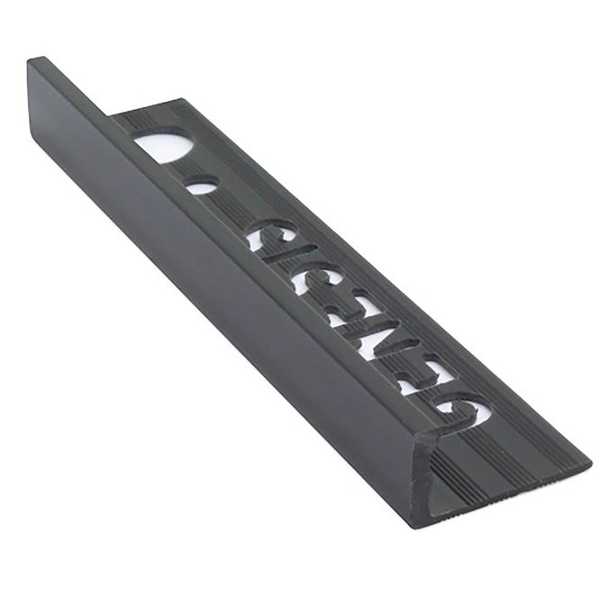 Genesis 8mm Black PVC Straight Edge Tile Trim