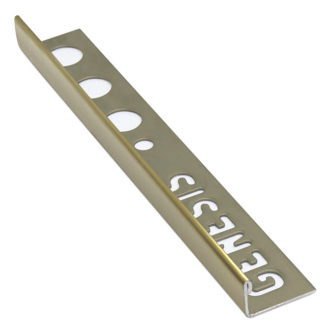 Genesis 8mm Gold Stainless Steel Straight Edge Large Image