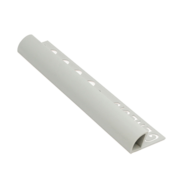 Genesis 8mm Grey PVC Round Edge Regular Tile Trim  Profile Large Image