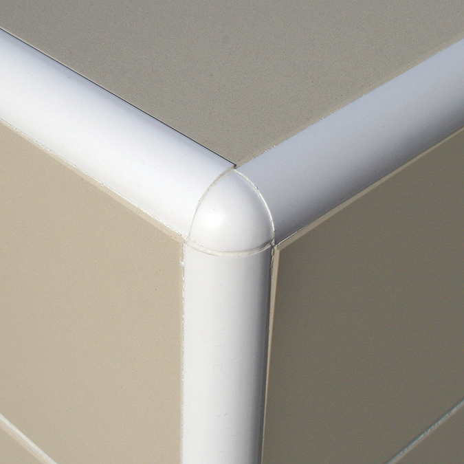 Genesis 8mm White PVC Tile Trim Corners