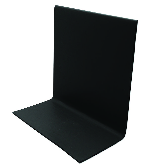 Genesis Black 100mm PVC Flexible Sit In Skirting