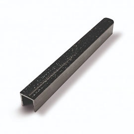 Genesis Black Glitter Listello Metal Tile Trim 2.5m Medium Image