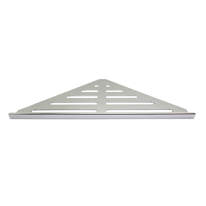 Genesis Bright Silver Aluminium Shower Shelf  Profile Large Image