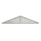 Genesis Bright Silver Aluminium Shower Shelf  Profile Large Image