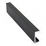 Genesis Brushed Black 20 x 8mm Flat Line Listello Metal Tile Trim 2.5m Large Image