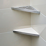 Genesis Brushed Finish Stainless Steel Reversible Shower Shelf  Profile Large Image