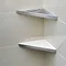 Genesis Brushed Finish Stainless Steel Reversible Shower Shelf  Profile Large Image