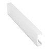 Genesis Brushed Silver 20 x 8mm Flat Line Listello Metal Tile Trim 2.5m