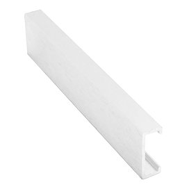 Genesis Brushed Silver 20 x 8mm Flat Line Listello Metal Tile Trim 2.5m Large Image