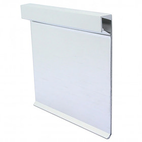 Genesis Brushed Silver Vision LED Skirting + Diffuser 2.8m Large Image