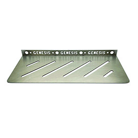 Genesis Brushed Stainless Steel Tile-In Shower Shelf Medium Image