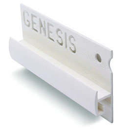 Genesis EVT 15 x 8mm White PVC Vinyl to Tile Trim Medium Image