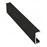 Genesis Matt Black 20 x 8mm Flat Line Listello Metal Tile Trim 2.5m Large Image