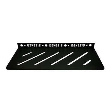 Genesis Matt Black Stainless Steel Tile-In Shower Shelf  Profile Large Image