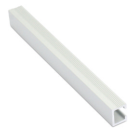 Genesis Matt Silver 10 x 8mm Flat Line Listello Metal Tile Trim 2.5m Large Image