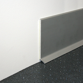 Genesis Matt Silver Aluminium Skirting Large Image