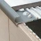 Genesis Matt Silver Aluminium Tile-In Bullnose Trim  Profile Large Image