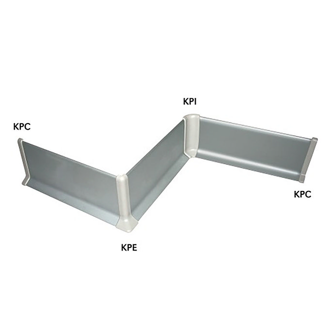 Genesis PVC Internal Corner for KAA Skirting  Profile Large Image