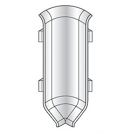 Genesis PVC Internal Corner for KAA Skirting Large Image