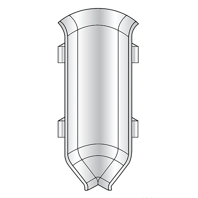 Genesis PVC Internal Corner for KAA Skirting Large Image