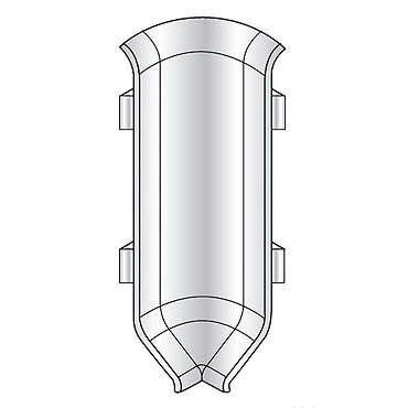 Genesis PVC Internal Corner for KAA Skirting  Profile Large Image