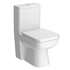 Genova Modern Back To Wall Close Coupled Toilet Large Image